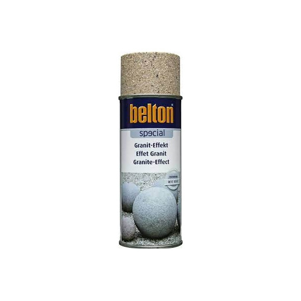Bombe de peinture effet granit marron travertin Belton 400ml - Photo n°1