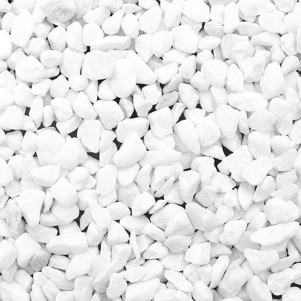 Sachet de 500 gr de Gravillons décoratif coloré Blanc, de 4 mm à 8 mm, pour Déco de table, Bougeoir, - Photo n°1