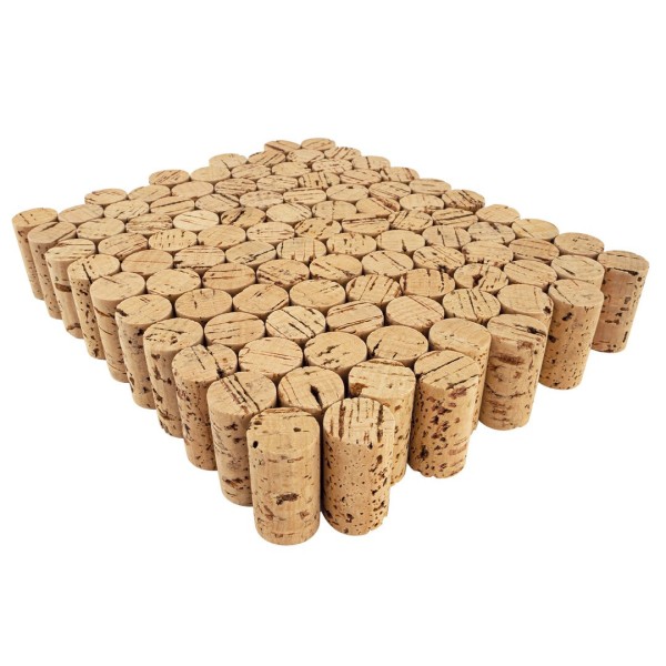 Lot de 100 bouchons de liège, long. 4,5 x 2,5 cm, pour bricolage naturel, bouteille vin - Photo n°1