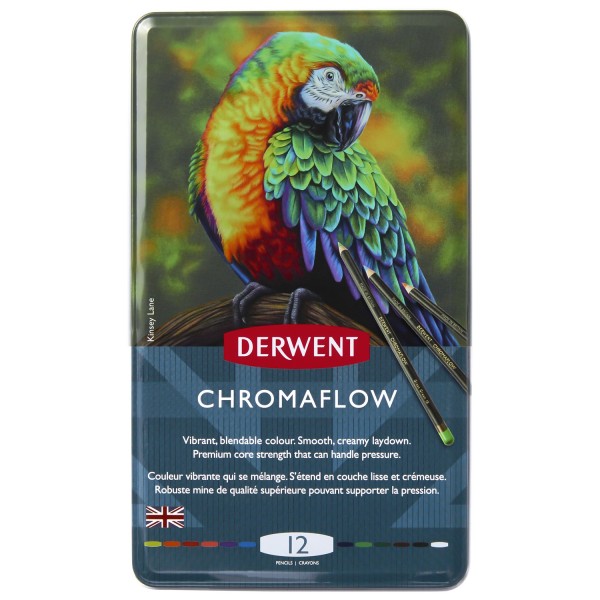 Crayons de couleurs Derwent Chromaflow - 12 pcs - Photo n°1