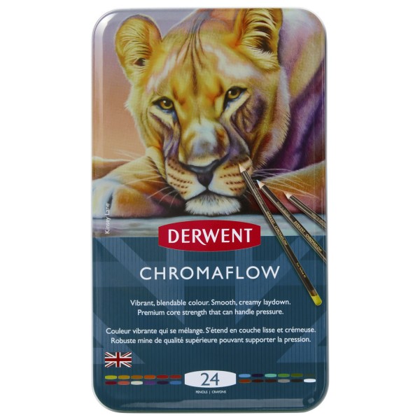 Crayons de couleurs Derwent Chromaflow - 24 pcs - Photo n°1