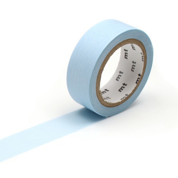 Masking Tape - Bleu ciel pastel - 15 mm - 7 m - Photo n°1
