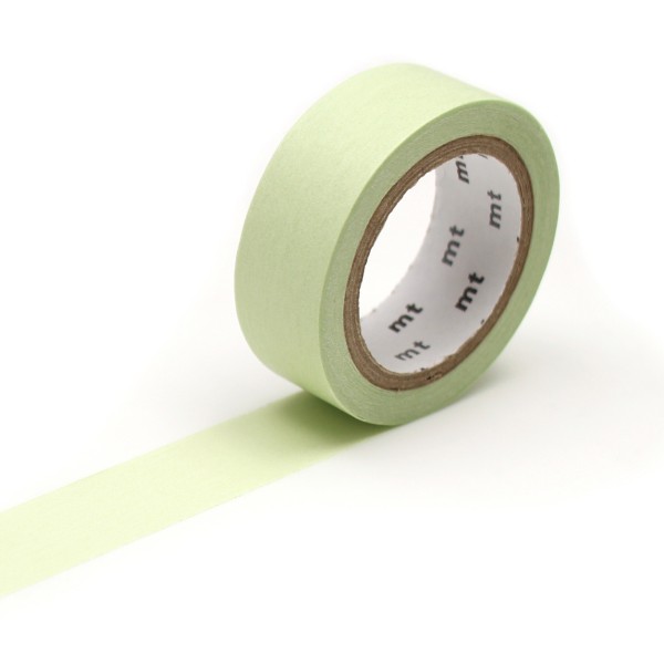 Masking Tape - Vert clair pastel - 15 mm - 7 m - Photo n°1