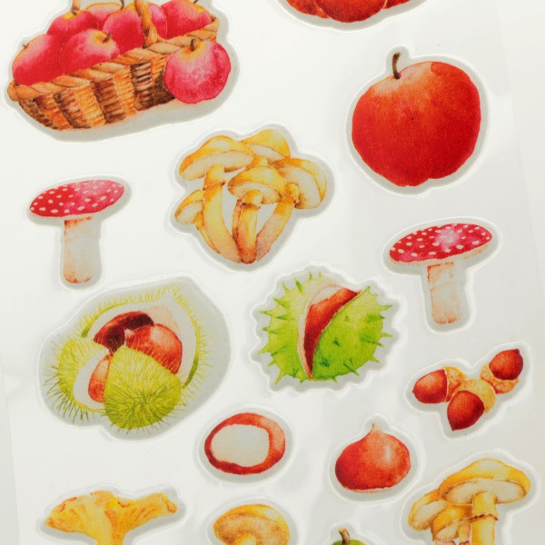 Stickers Puffies - Fall in Love - Fruits - 18 pcs - Photo n°2