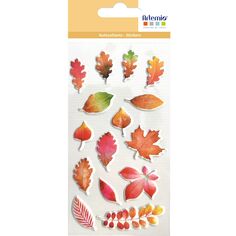 Stickers Puffies - Fall in Love - Feuilles - 15 pcs