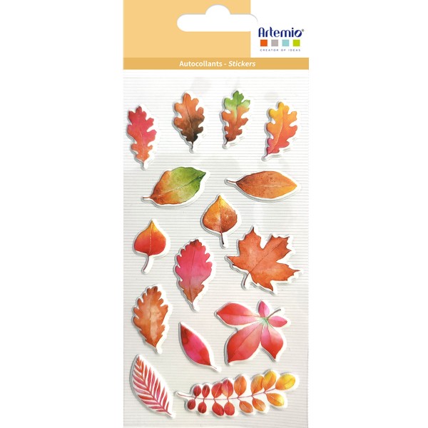 Stickers Puffies - Fall in Love - Feuilles - 15 pcs - Photo n°1