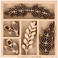 Set de mini formes en bois - Splendid Christmas - 15 pcs