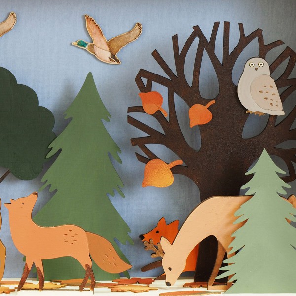 Lot de mini formes en bois à décorer - Woodsy Christmas - 35 pcs - Photo n°2