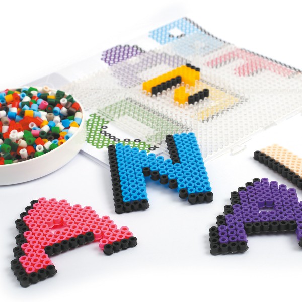 WuikerDuo Ensemble de perles de lettres bricolage pour enfants