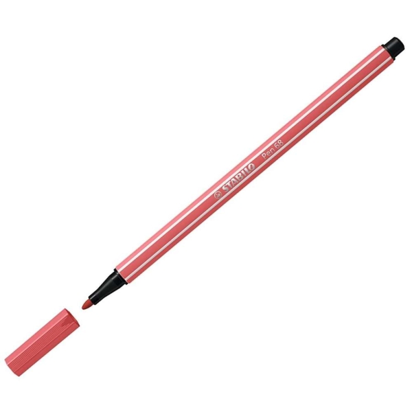 Feutre stabilo Pen 68 - Rouge terracotta - Photo n°1
