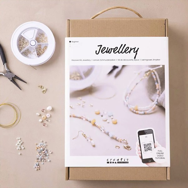 Kit DIY Bijoux - Perles classiques - 14 pcs - Photo n°2