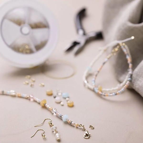 Kit DIY Bijoux - Perles classiques - 14 pcs - Photo n°3