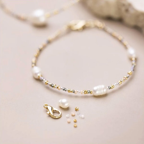 Mini kit bijoux - Perles d'eau douce - 2 pcs - Photo n°2