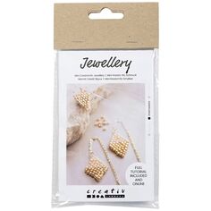 Mini kit bijoux - Boucles d'oreilles tissées - 1 pce