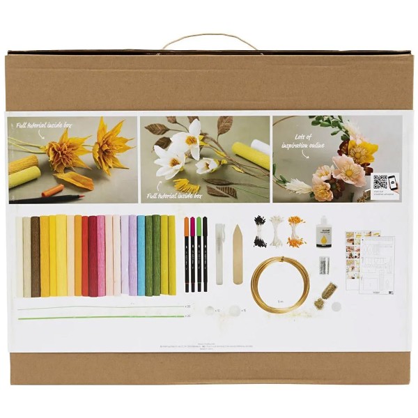 Maxi Kit Créatif Papier Crépon - Fleurs - Photo n°2
