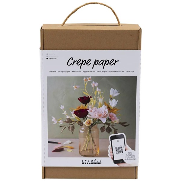 Kit Créatif Papier Crépon - Bouquet - Photo n°1