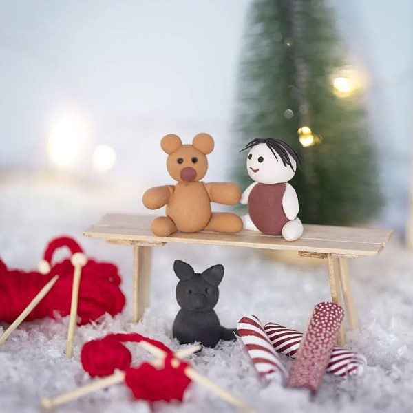 Mini kit créatif - Lutin de Noël - Cadeaux de Noël - 12 pcs - Photo n°2