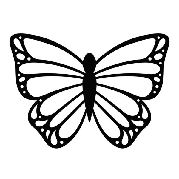 Matrice de découpe et d'embossage - papillon dentelle - Photo n°1