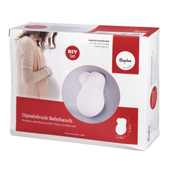 Kit DIY - Souvenirs de grossesse - Moulage en plâtre du ventre - Photo n°1