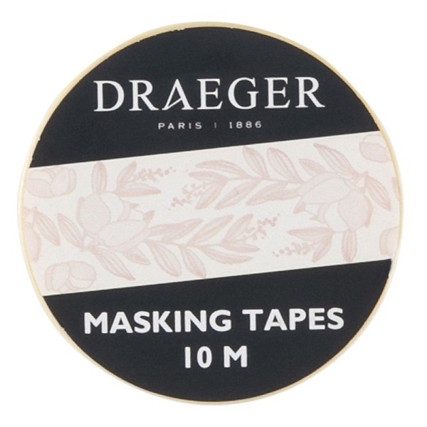 Masking Tape 10 m - Fleurs roses - Photo n°1