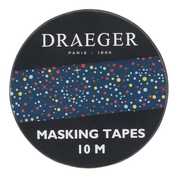 Masking Tape 10 m - Constellations bleu nuit - Photo n°1
