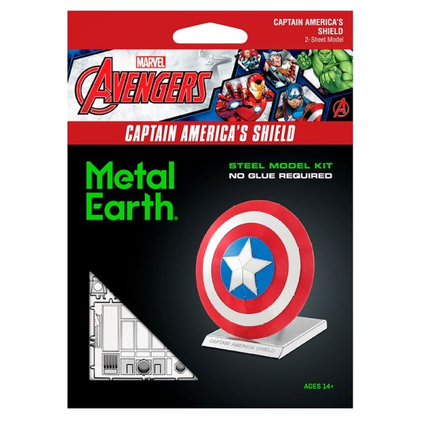 Maquette 3D en métal Avengers - Bouclier captain america - Photo n°1