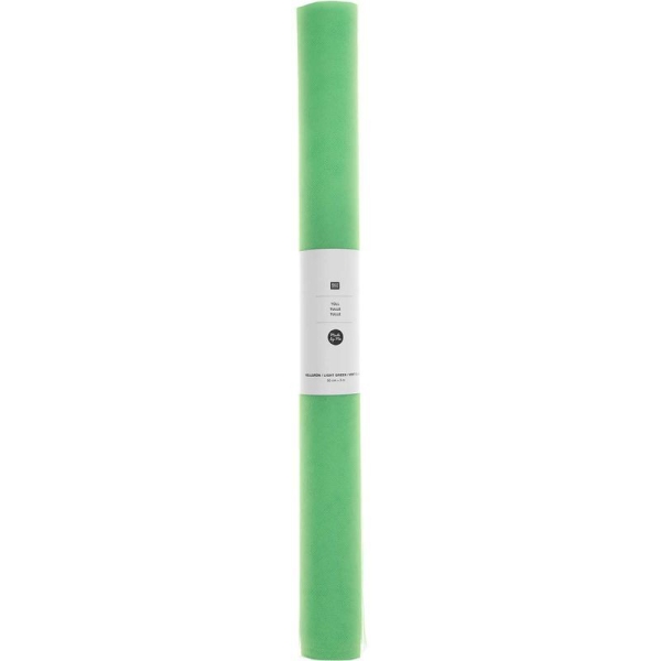 Rouleau de tulle 50 cm x 5 m - vert clair - Photo n°1
