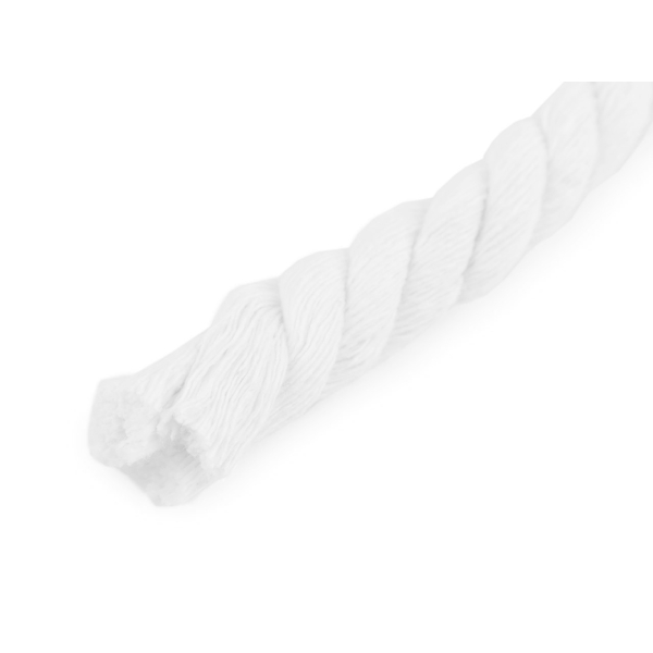 10m blanc cordon de coton / corde Ø12 mm, cordes, cordes, et, haberdashery - Photo n°1