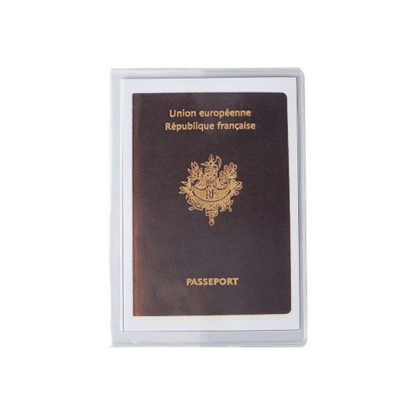 Etui de protection pour passeport - Plastique - Transparent - Exacompta - Photo n°2