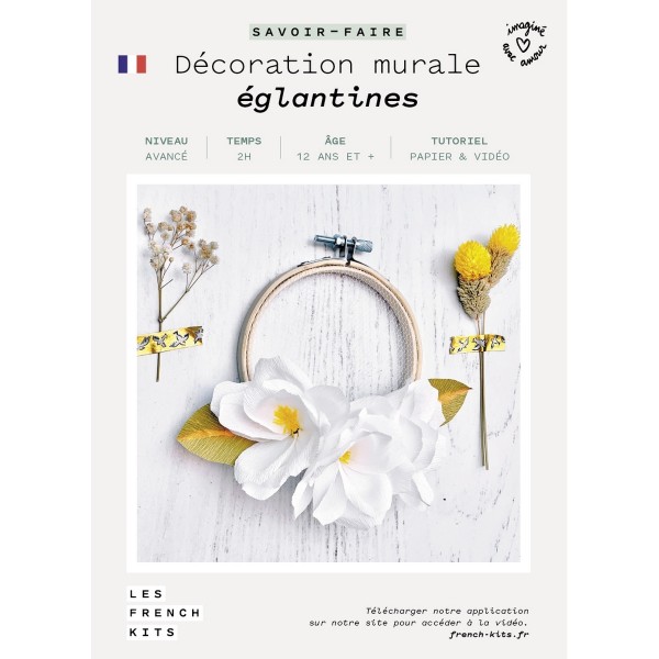 French Kits Fleurs en papier - Décoration - Eglantines - Photo n°1