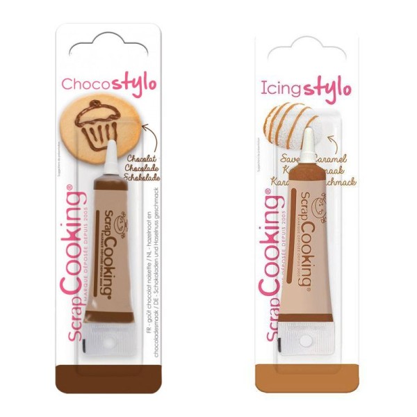 2 Stylos Alimentaires - Caramel & Chocolat - Photo n°1
