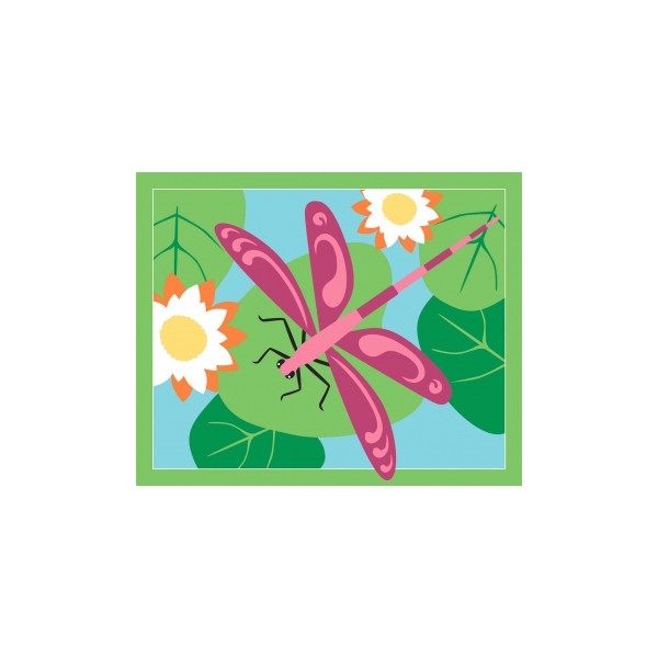 6 cartes sable paillette - Fleurs de printemps - Activités pour enfant - Photo n°3