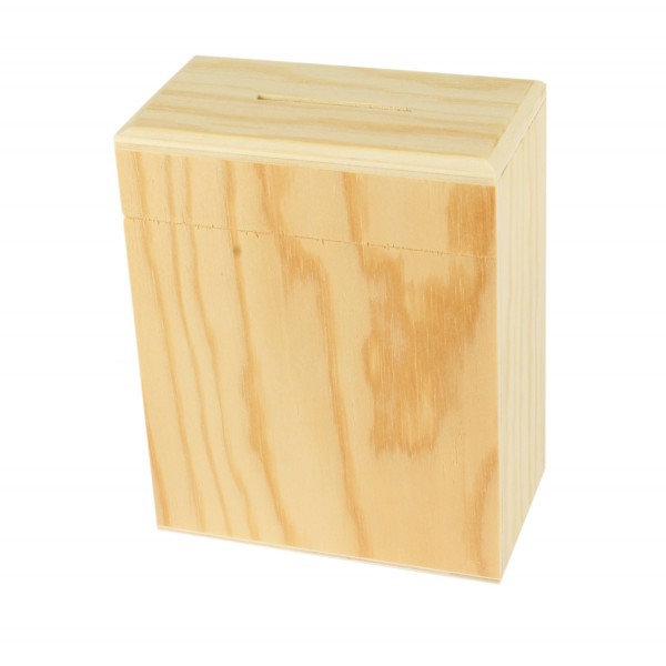 Tirelire en bois - Personnalisable - 10 x 5,5 x 3 cm - CTOP - Photo n°2