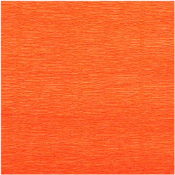 Feuille de papier crépon - Orange - 0,5 x 2 m - Loisirs créatifs - CTOP - Photo n°1
