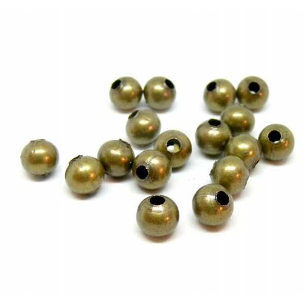 160127172749-8BR PAX 25 perles intercalaires 8mm métal couleur Bronze - Photo n°1