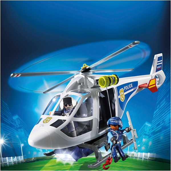 Playmobil Hélicoptère de Police 1 pc - Photo n°1