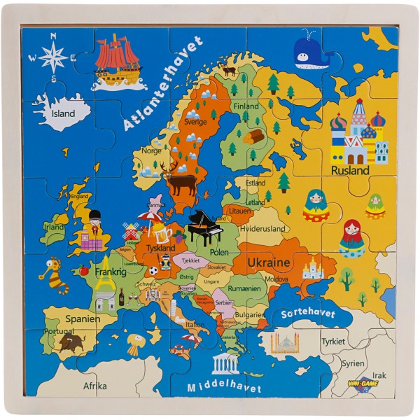 Puzzle de la carte de l'UE 1 pc - Photo n°1
