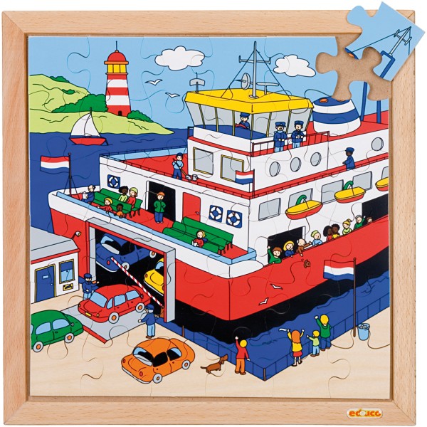 Puzzle en bois - Le ferry - 36 pcs - Photo n°1