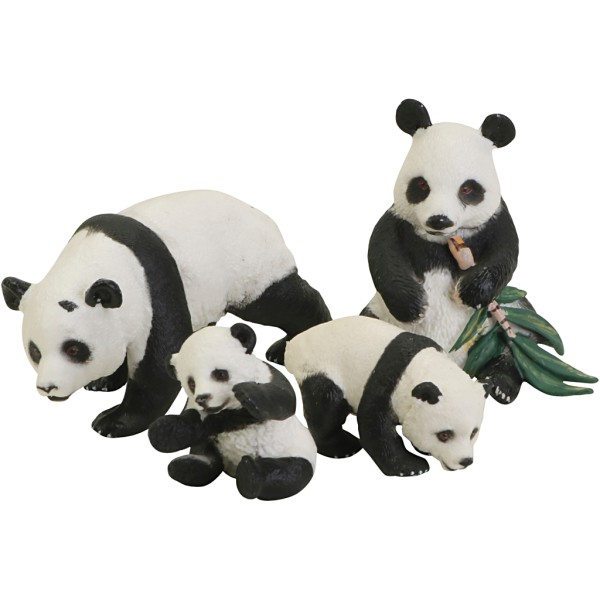 Famille de pandas 4 pcs/ 1 set - Photo n°1