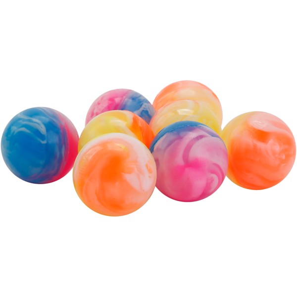 Balles rebondissantes - Multicolor effet marbré - 48 pcs - Photo n°1
