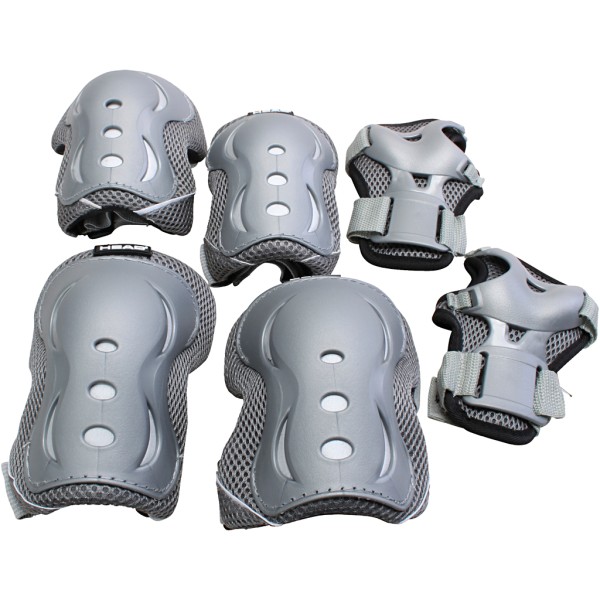 Set de protection Roller - L - Gris - 6 pcs