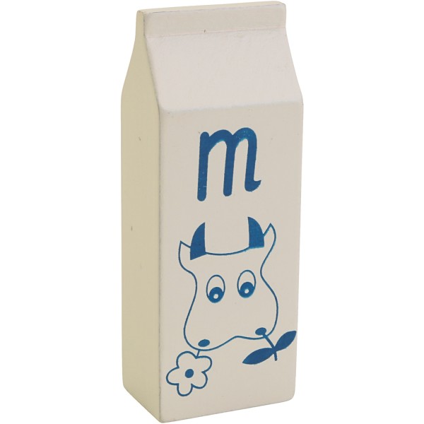 Brique de lait en bois - 10 cm - 1 pce - Jeux d'imitation - Creavea