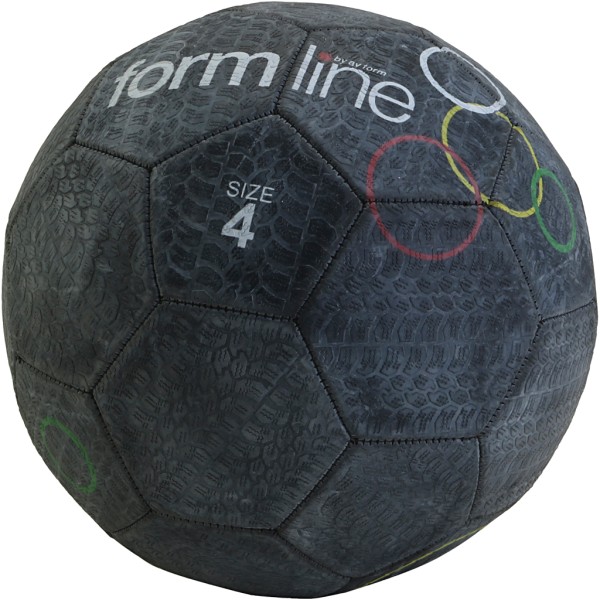 Ballon Football - Noir - Taille 4 - Photo n°1