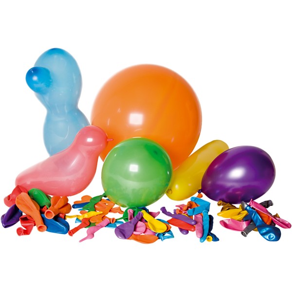 Des ballons - assortiment formes et couleurs. 400 pcss. 400 pcs/ 1 sac - Photo n°1
