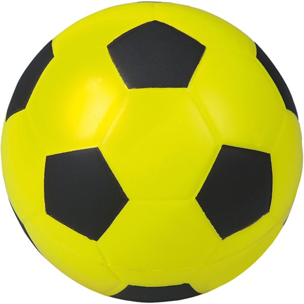Ballon Football en mousse - Noir/Jaune - Taille 4 - Photo n°1