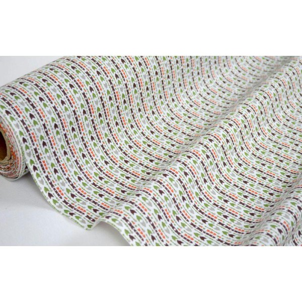 Tissu en coton coll. Apaloosa taupe/kaki laize 160 cm - vendu par 10 cm - Photo n°1