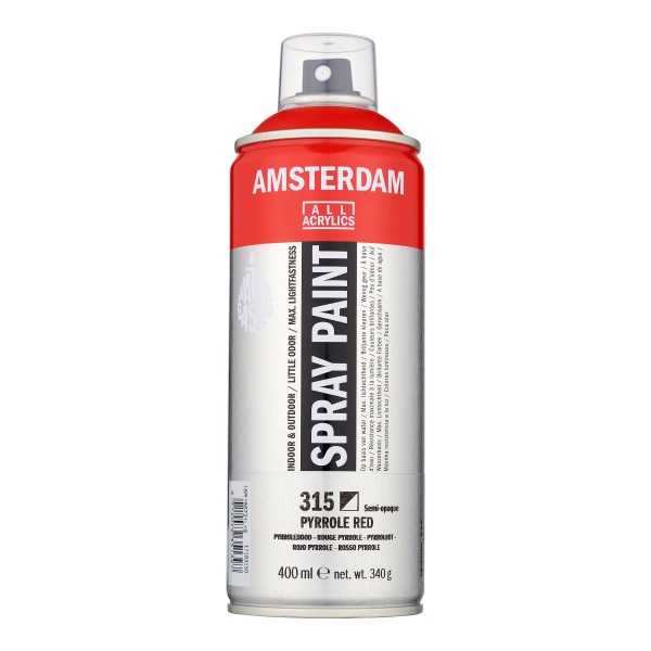 Bombe de peinture Amsterdam 400 ml rouge pyrrole - Photo n°1