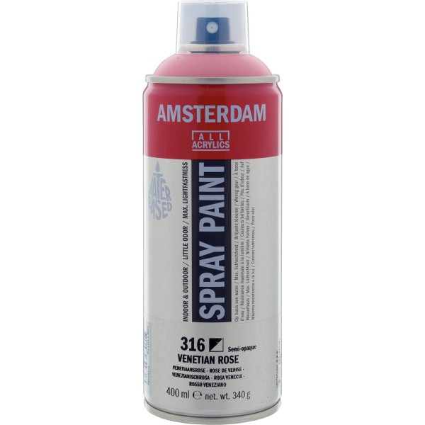 Bombe de peinture Amsterdam 400 ml rose de venise - Photo n°1