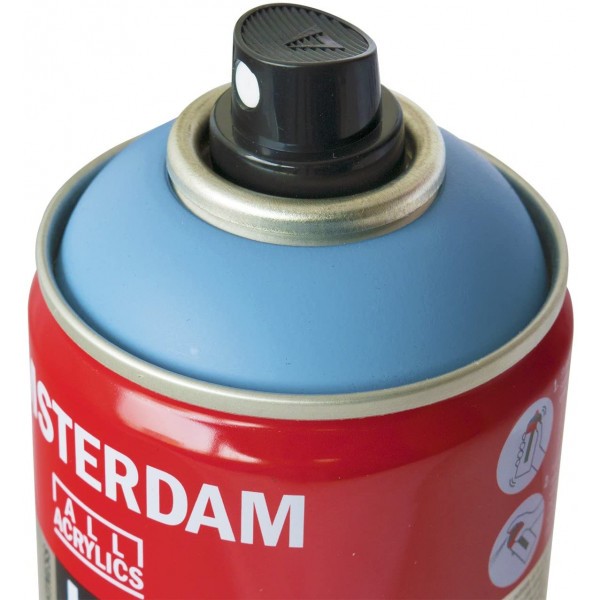 Bombe de peinture Amsterdam 400 ml bleu grisâtre - Photo n°3