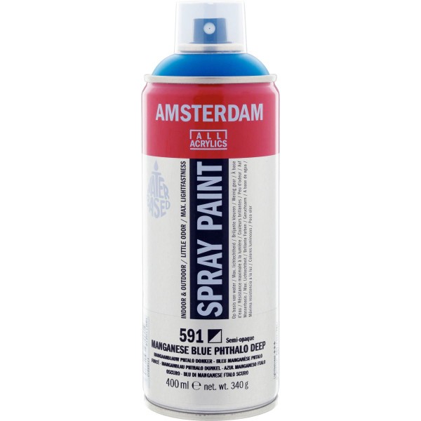 Bombe de peinture Amsterdam 400 ml bleu manganèse phtalo foncé - Photo n°1